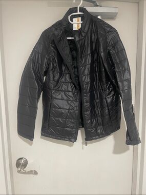Kids Black Quilted Lightweight Puffer Jacket